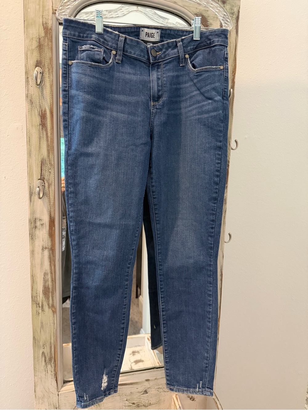 PAIGE Women's Blue Denim Jeans